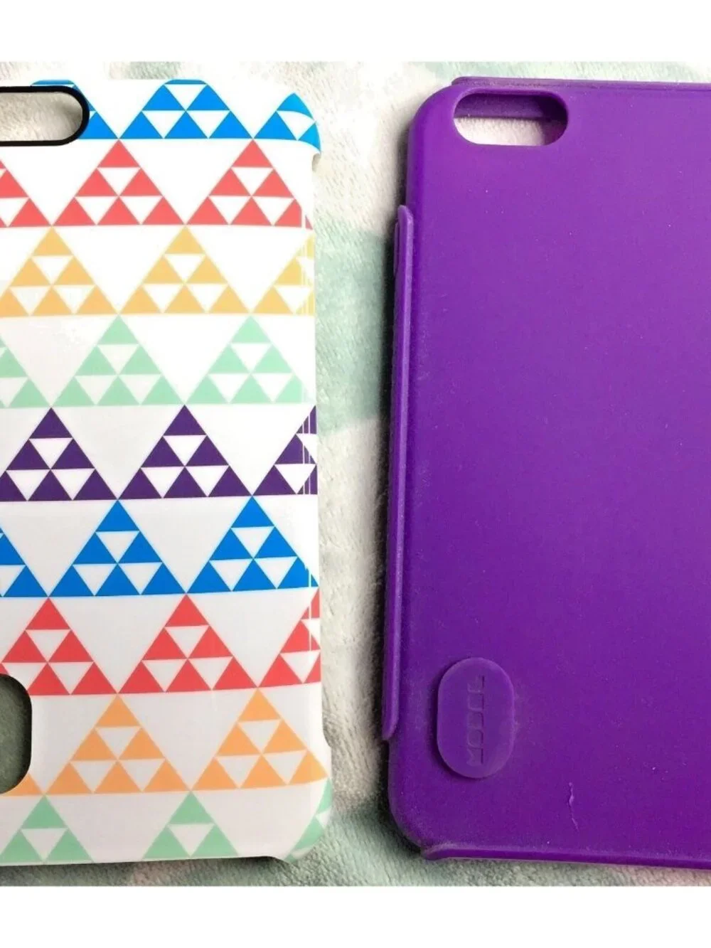 Lot of 3 iPhone 6/6s Plus Hard Cases PU Leather Dual Layer Hybrid